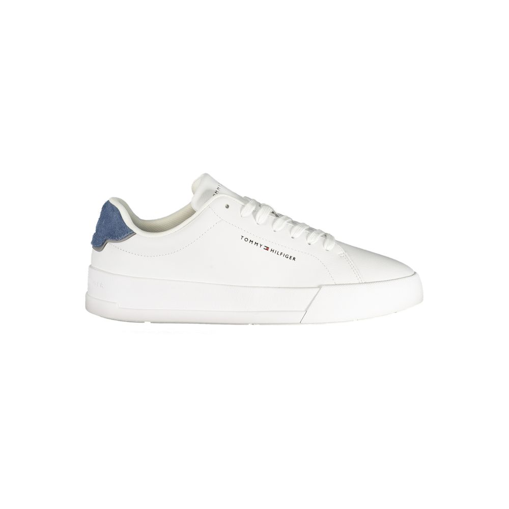 Tommy Hilfiger White Polyurethane Men's Sneaker | Regal Royce