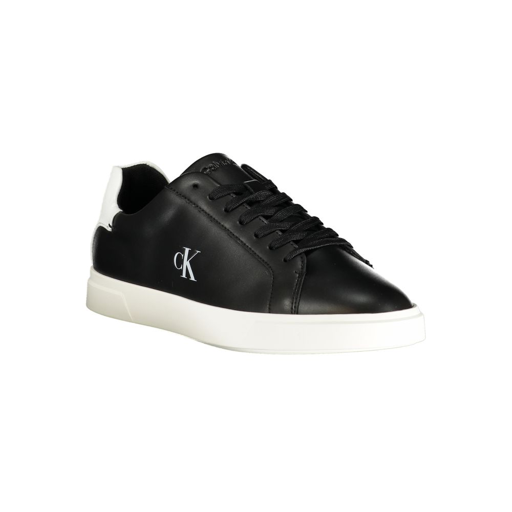 Calvin Klein Black Polyurethane Women Sneaker | Regal Royce