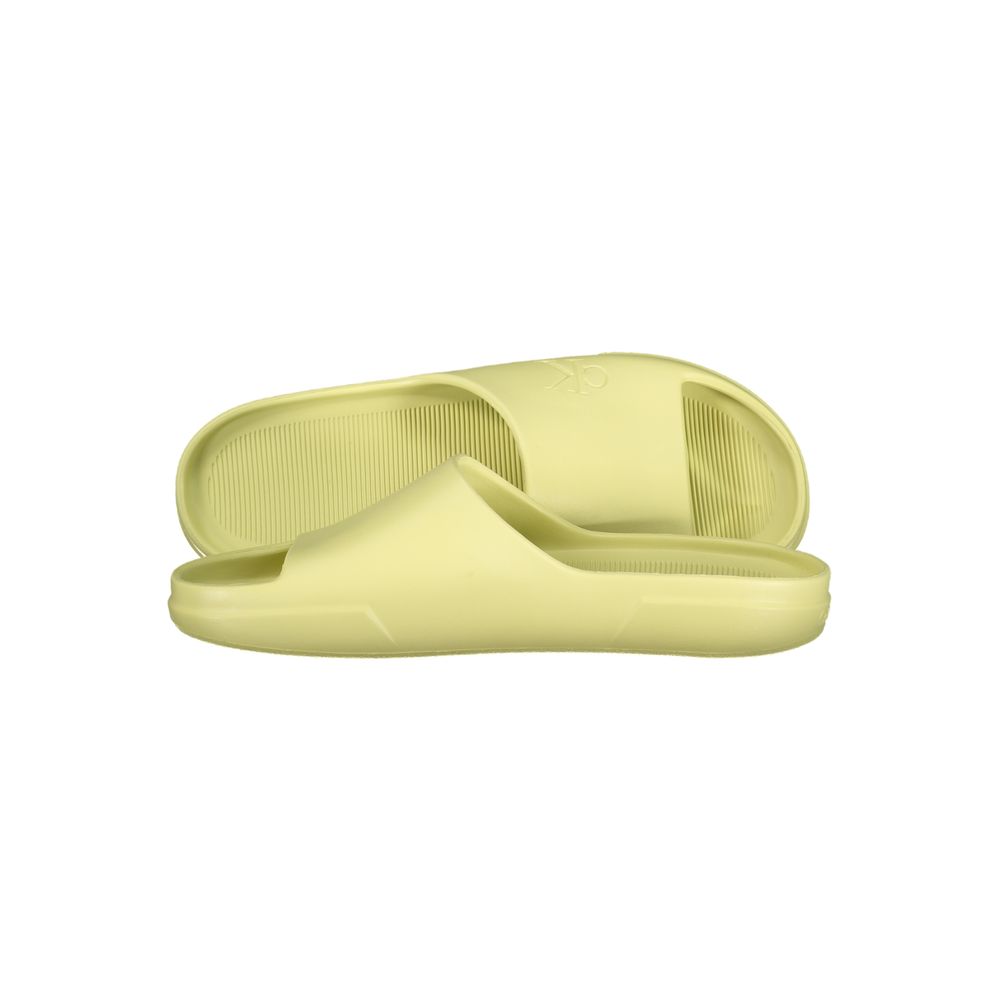 Calvin Klein Yellow Polyurethane Men Slipper | Regal Royce