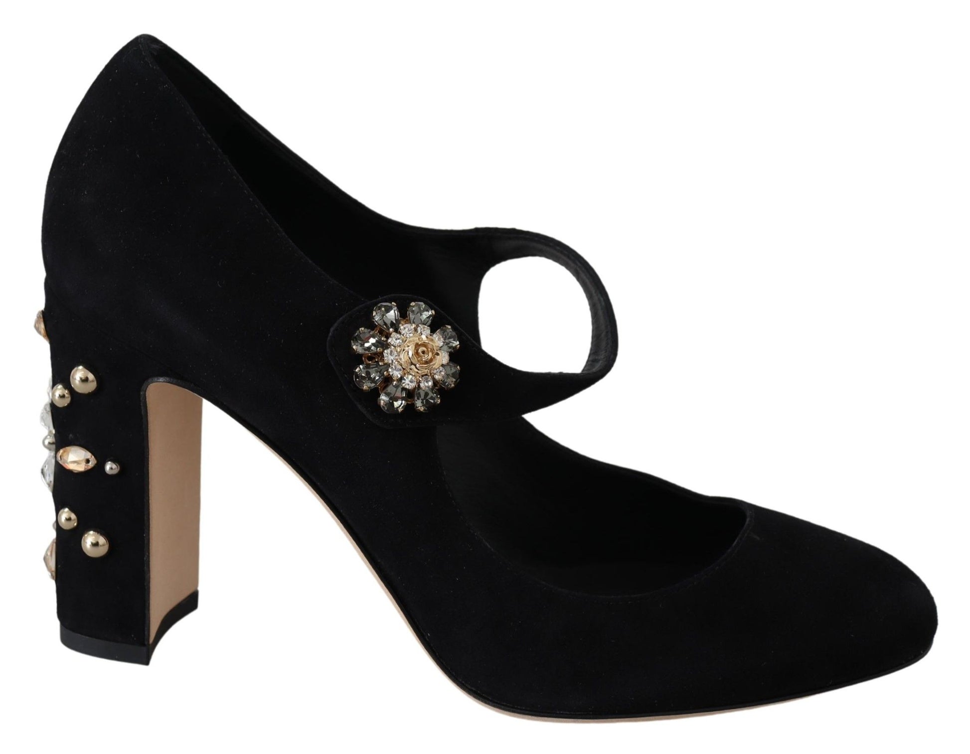 Dolce & Gabbana Black Suede Leather High Heel Pumps | Regal Royce