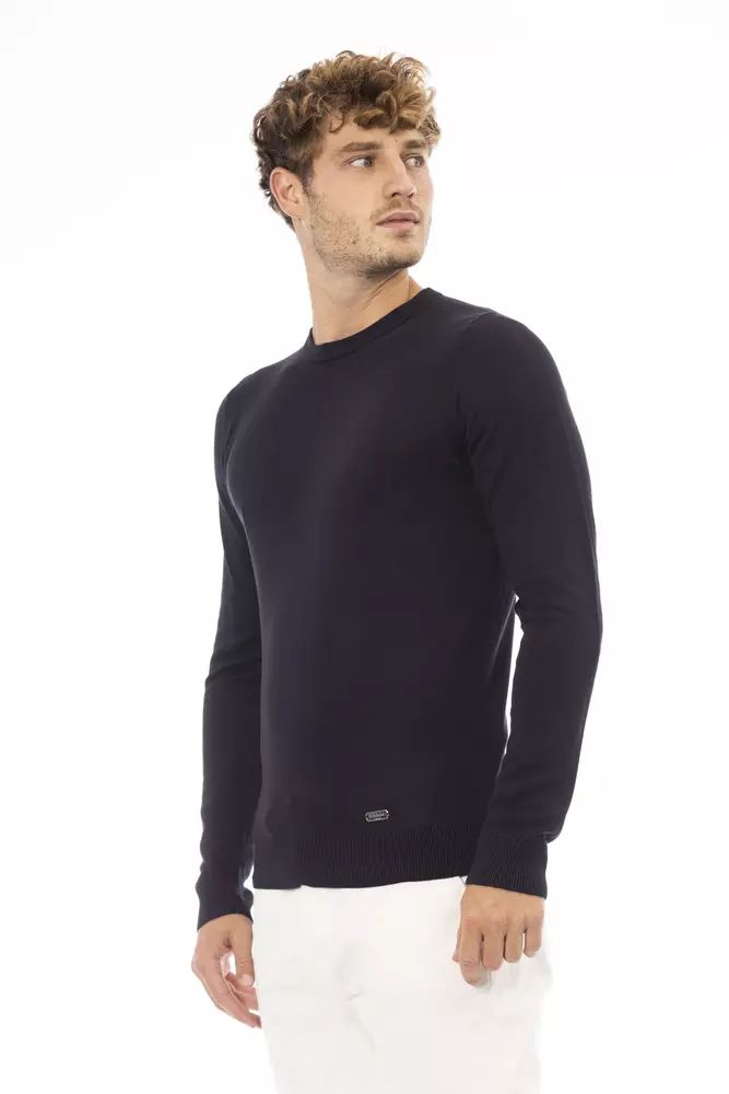 Baldinini Trend Blue Cashmere Sweatshirt | Regal Royce