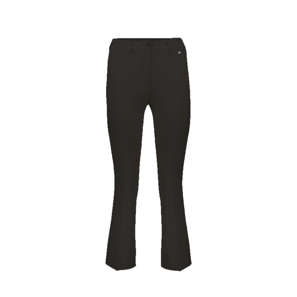 Herno Black Elastane Flared Pants | Regal Royce