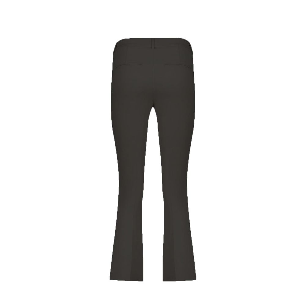 Herno Black Elastane Flared Pants | Regal Royce