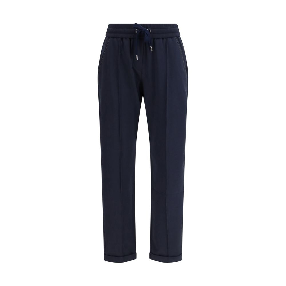 Brunello Cucinelli Blue Cotton Joggers (Workout Pants) | Regal Royce