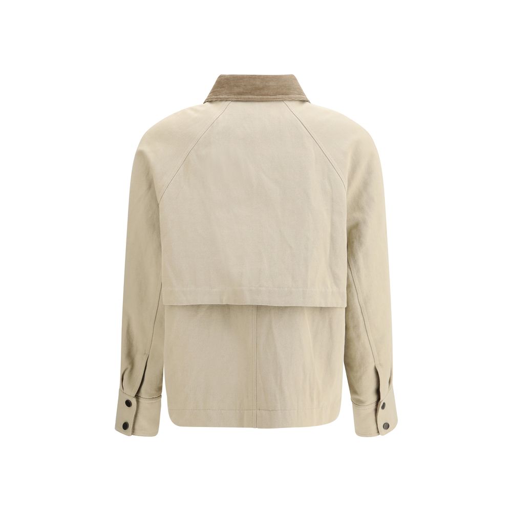 Brunello Cucinelli Beige Cotton Coat | Regal Royce