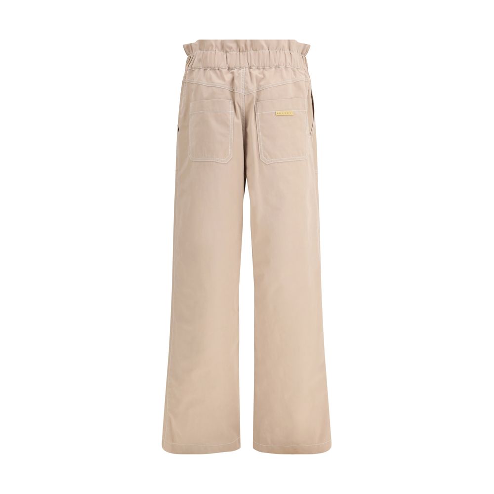 Marni Beige Cotton Casual Pants | Regal Royce