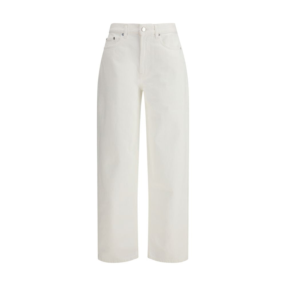 Loulou De Saison Cream Cotton Straight-Leg Jeans | Regal Royce