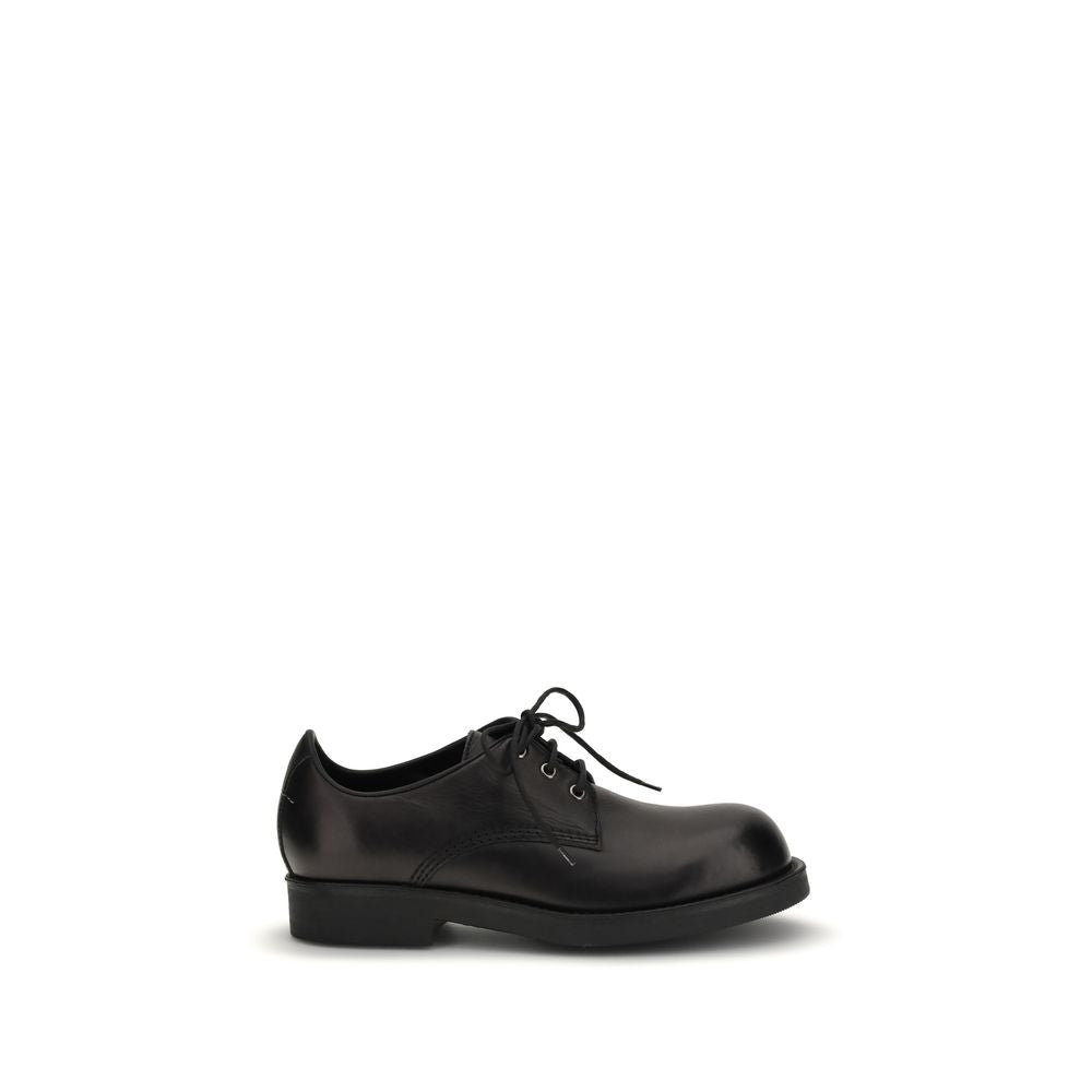 MM6 Black Calf Leather Bos Taurus Oxfords And Derbies | Regal Royce