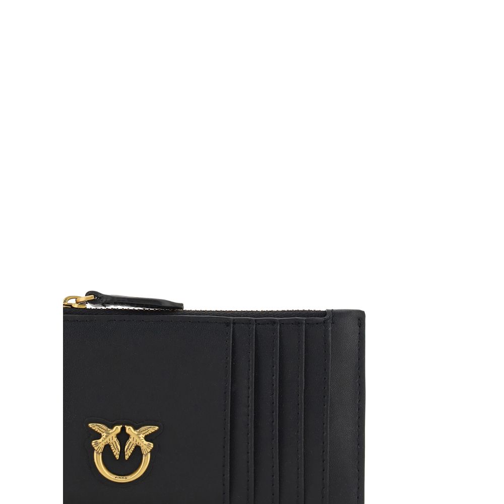 PINKO Black Calf Leather Bos Taurus Wallet | Regal Royce