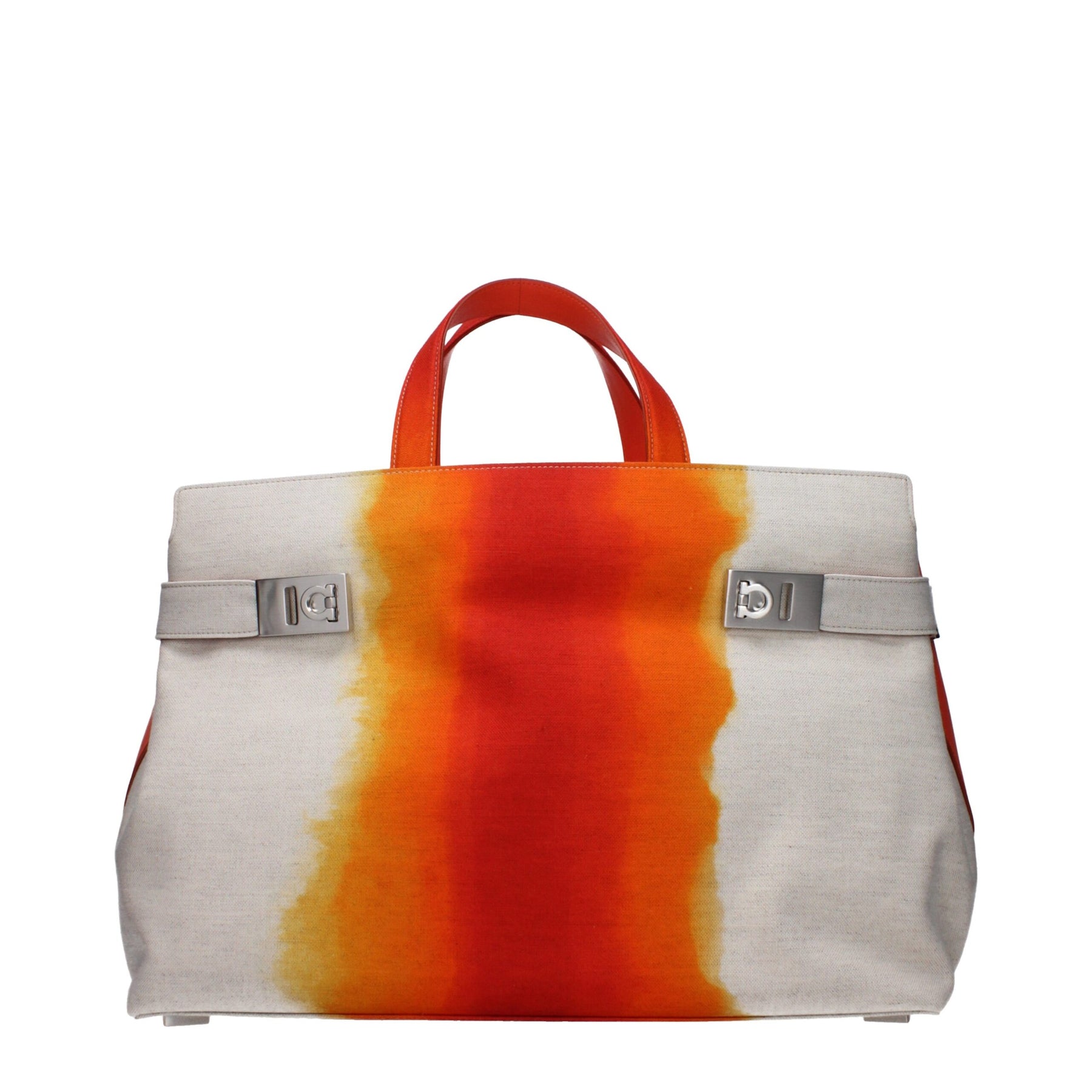 Salvatore Ferragamo Gray Fabric Handbag | Regal Royce