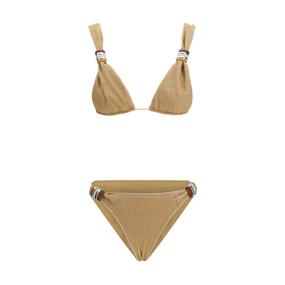 Oséree Gold Polyamide Bikini | Regal Royce
