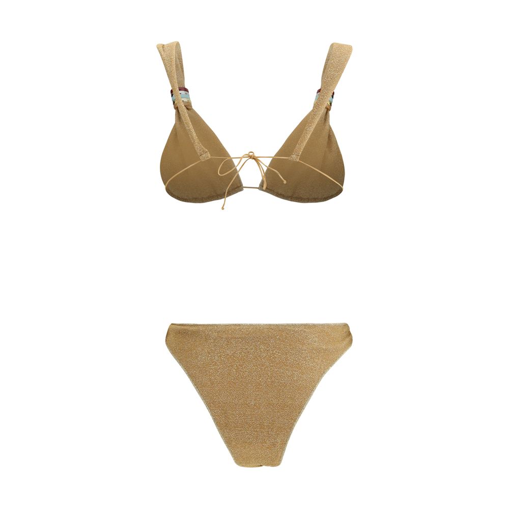 Oséree Gold Polyamide Bikini | Regal Royce