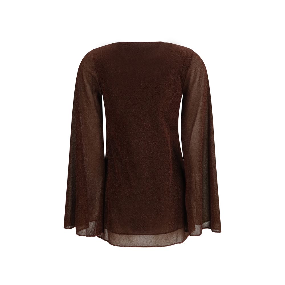 Oséree Brown Polyamide Bermuda Shorts | Regal Royce