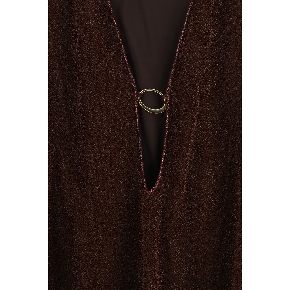 Oséree Brown Polyamide Bermuda Shorts | Regal Royce