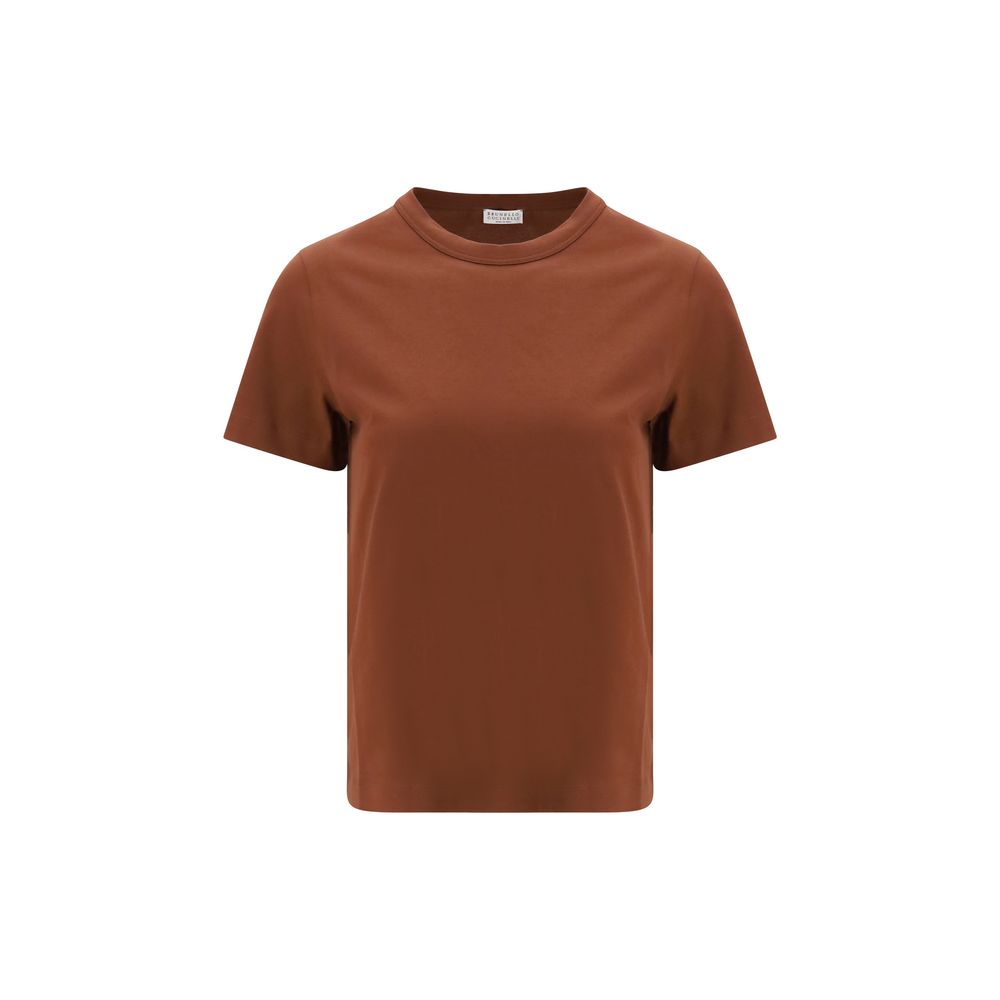 Brunello Cucinelli Brown Cotton T-Shirt | Regal Royce