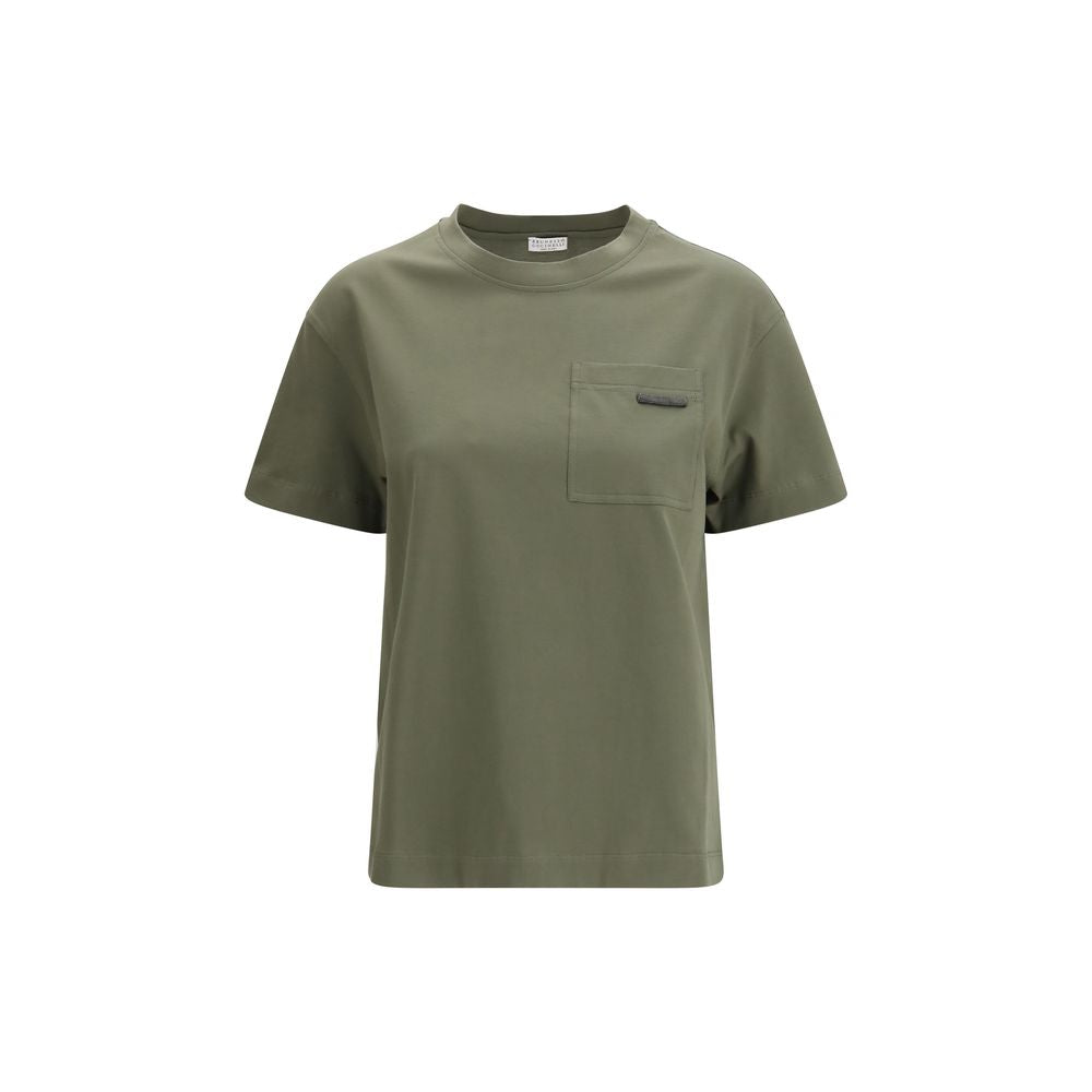 Brunello Cucinelli Bicolor Cotton T-Shirt | Regal Royce