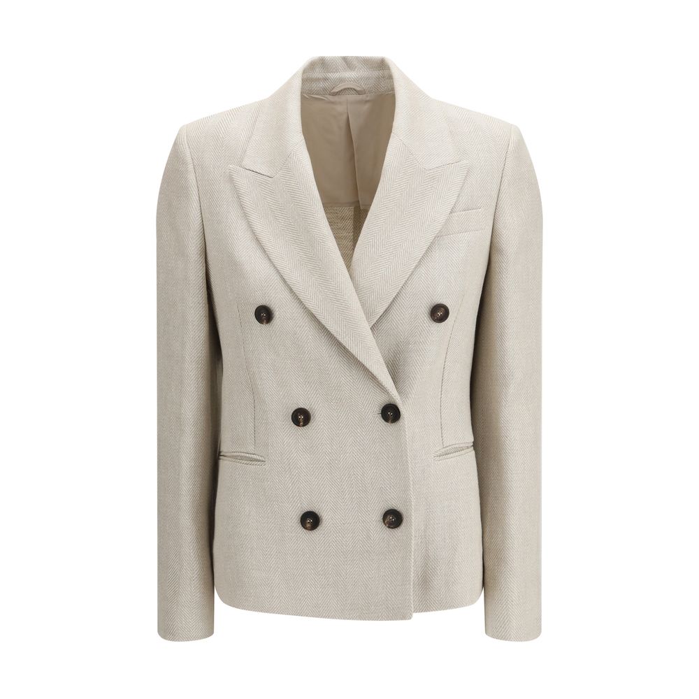 Brunello Cucinelli Beige Linen Blazer | Regal Royce
