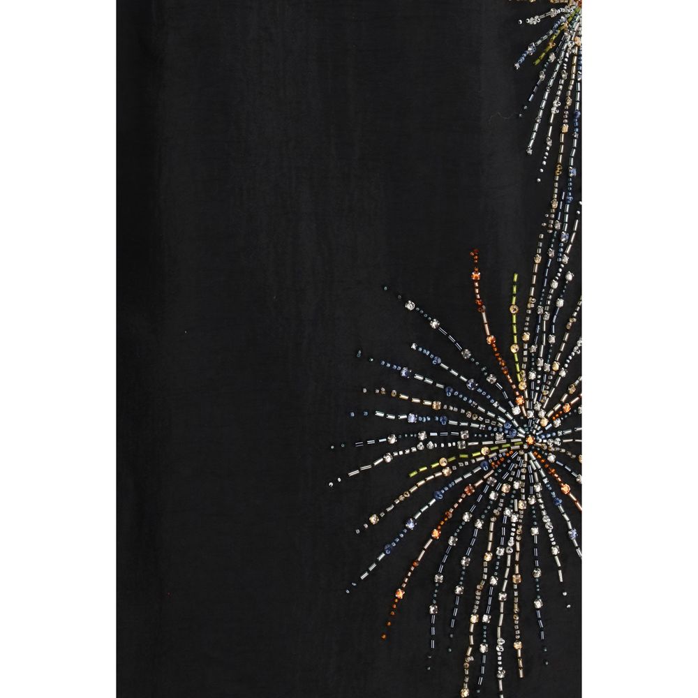 Staud Black Polyester Casual Dress | Regal Royce