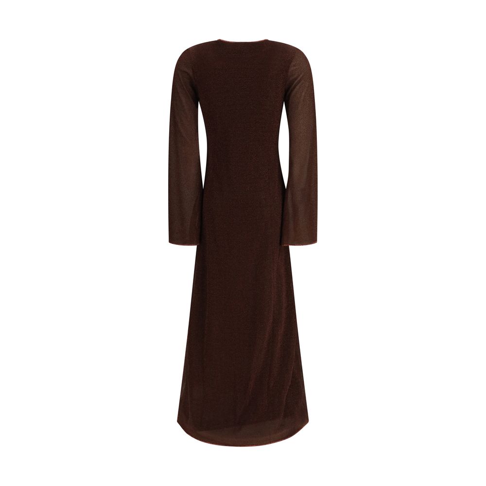 Oséree Brown Polyamide Casual Dress | Regal Royce