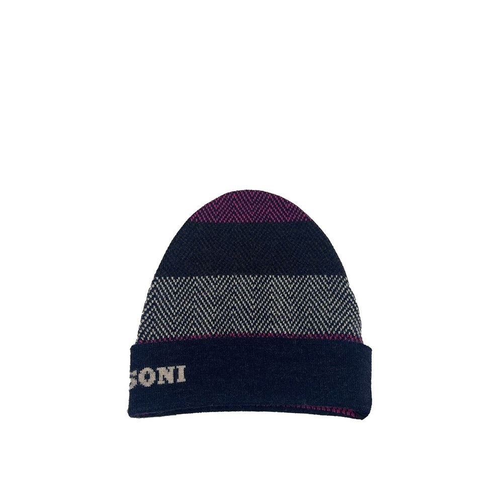 Missoni Blue Wool Beanie | Regal Royce