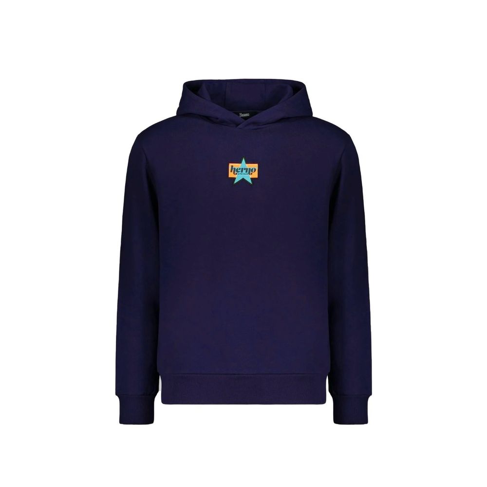 Herno Blue Cotton Sweatshirt | Regal Royce