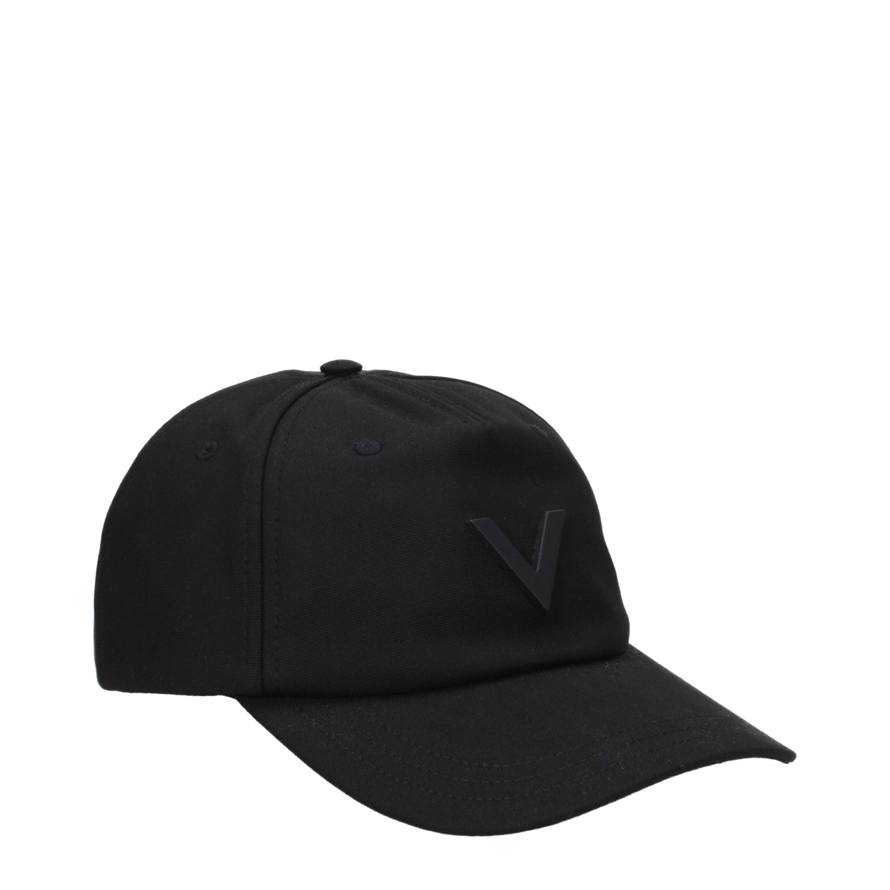 Valentino Garavani Black Cotton Cap (Baseball Hat) | Regal Royce