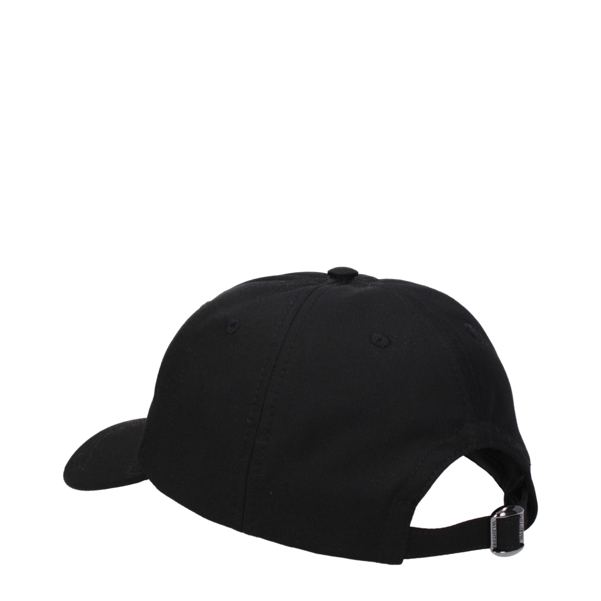 Valentino Garavani Black Cotton Cap (Baseball Hat) | Regal Royce