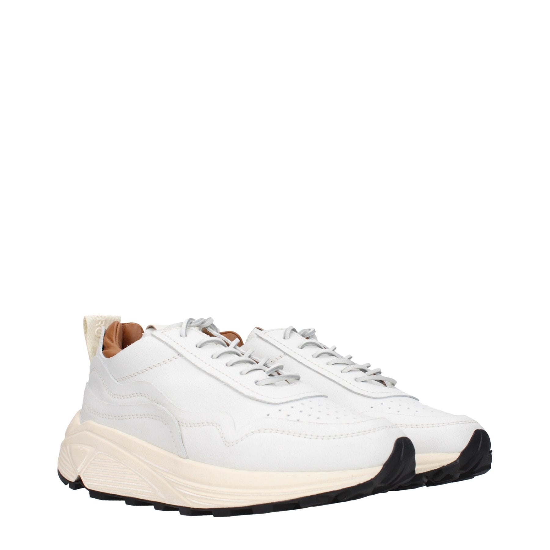 Buttero White Leather Chunky Sneakers | Regal Royce
