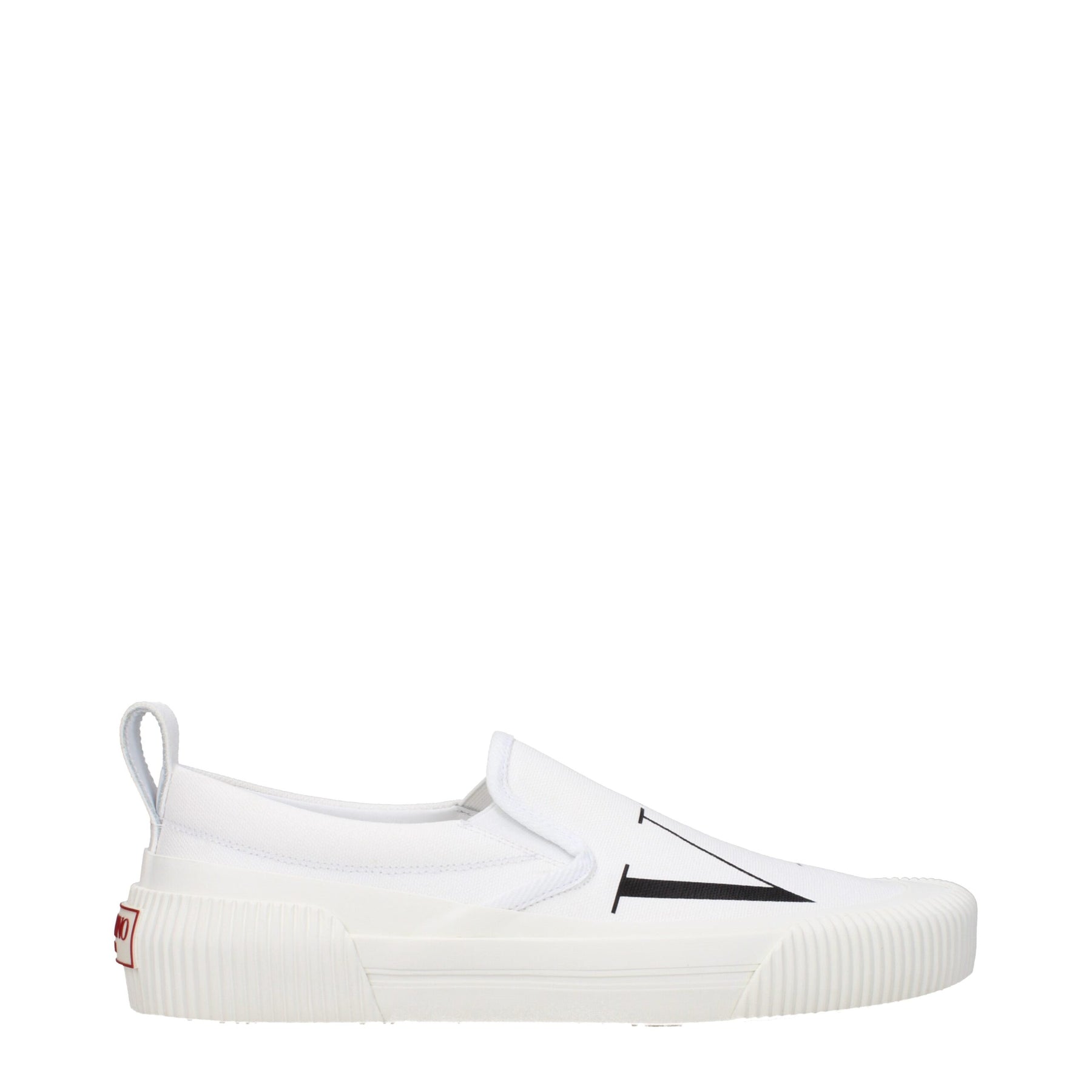 Valentino Garavani White Fabric Slip-On Loafers | Regal Royce