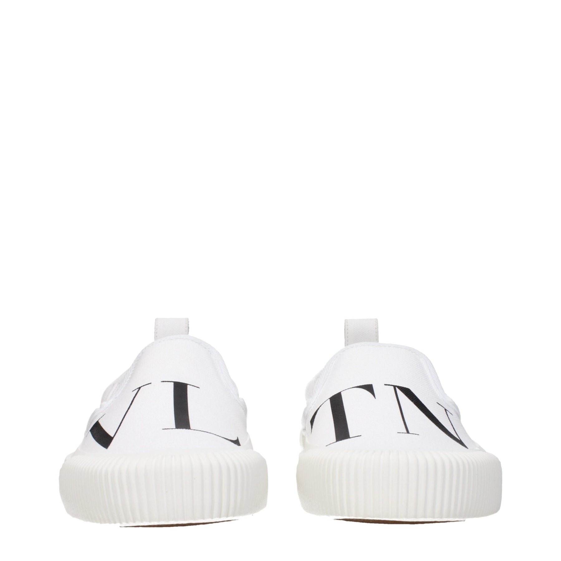 Valentino Garavani White Fabric Slip-On Loafers | Regal Royce