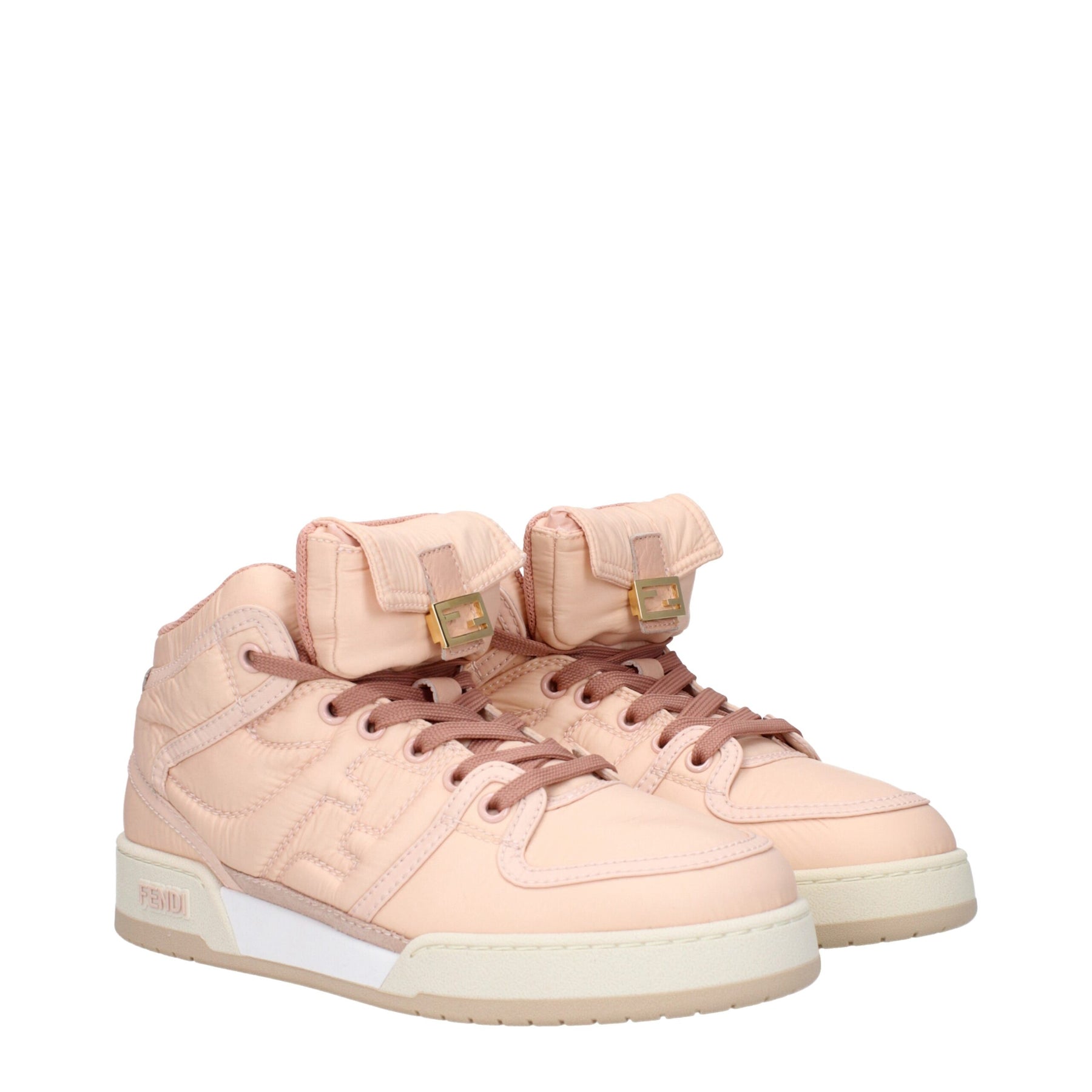 Fendi Pink Nylon High Top Sneakers | Regal Royce