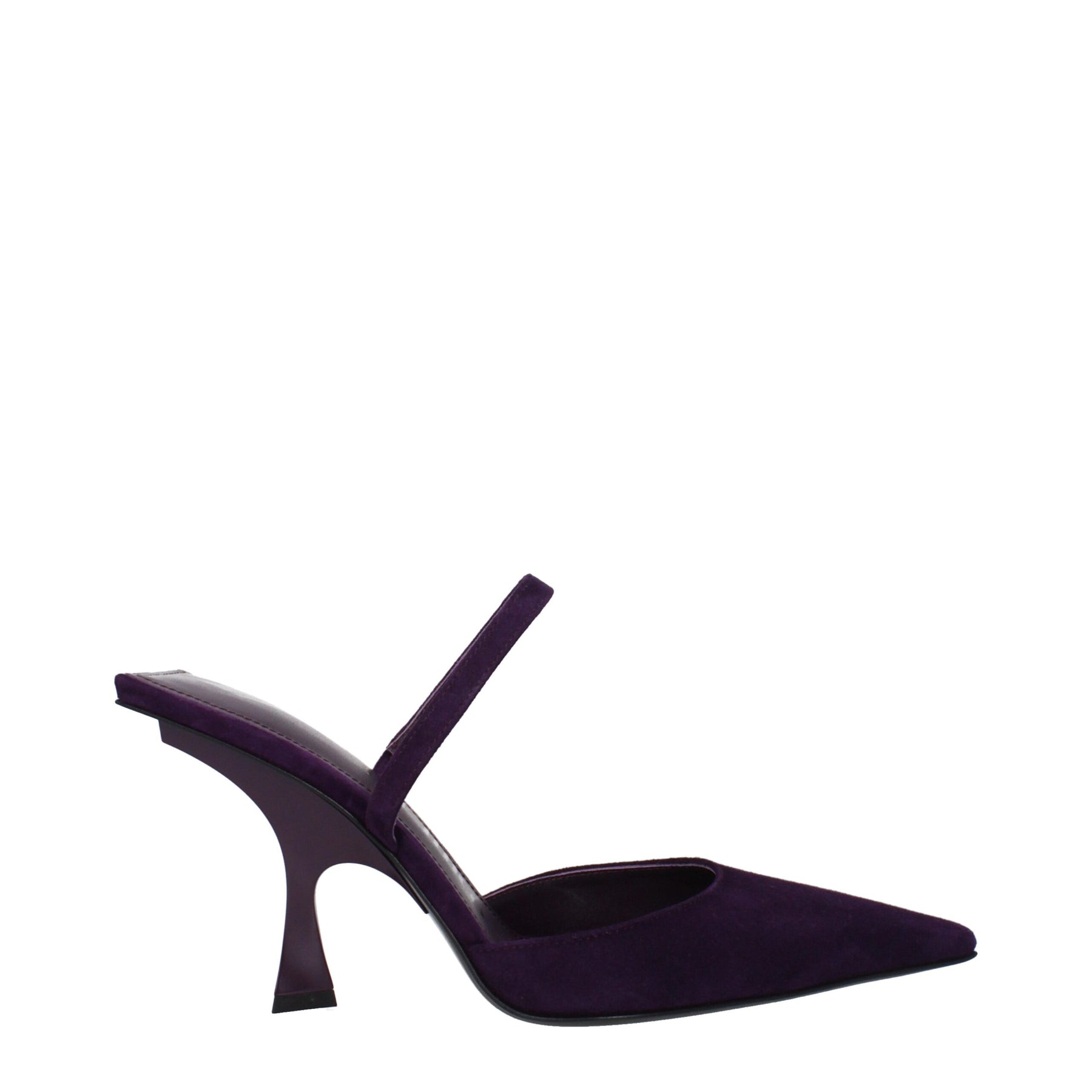 The Attico Purple Leather Stiletto Heel Sandals | Regal Royce