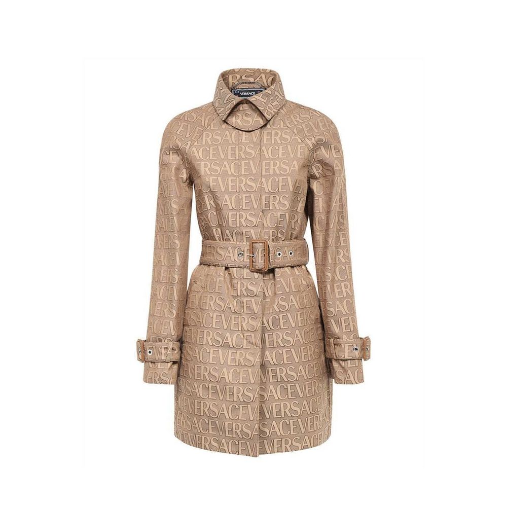 Versace Beige Cotton Coat | Regal Royce