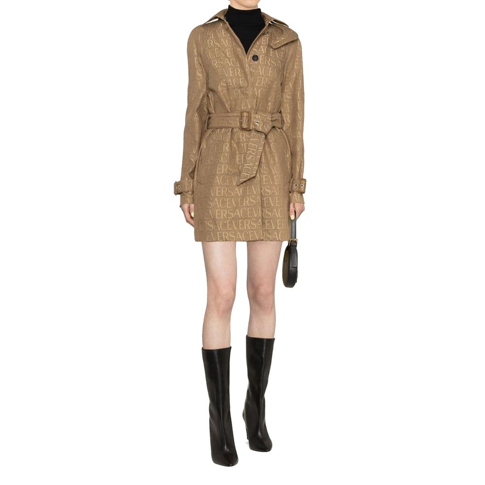 Versace Beige Cotton Coat | Regal Royce