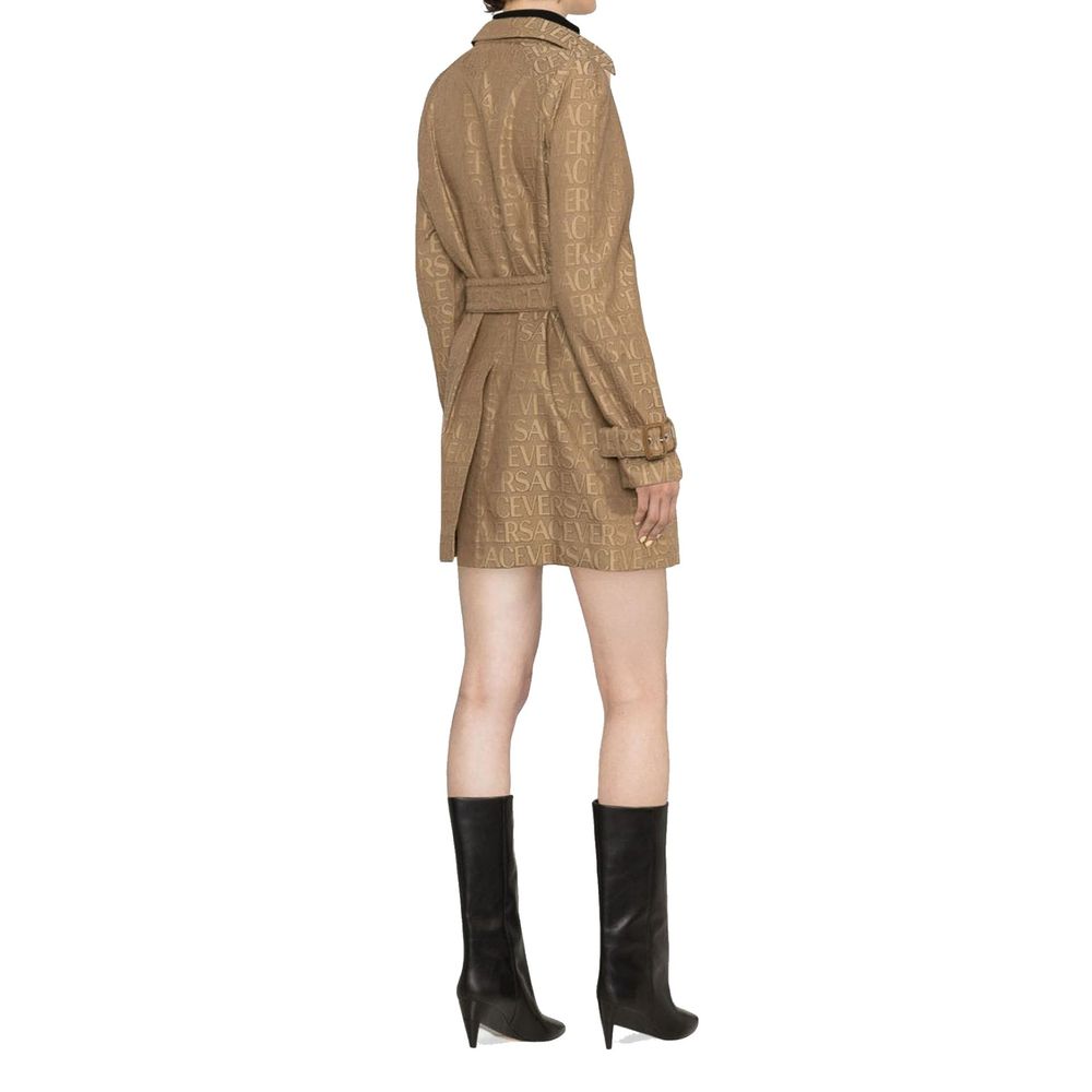 Versace Beige Cotton Coat | Regal Royce