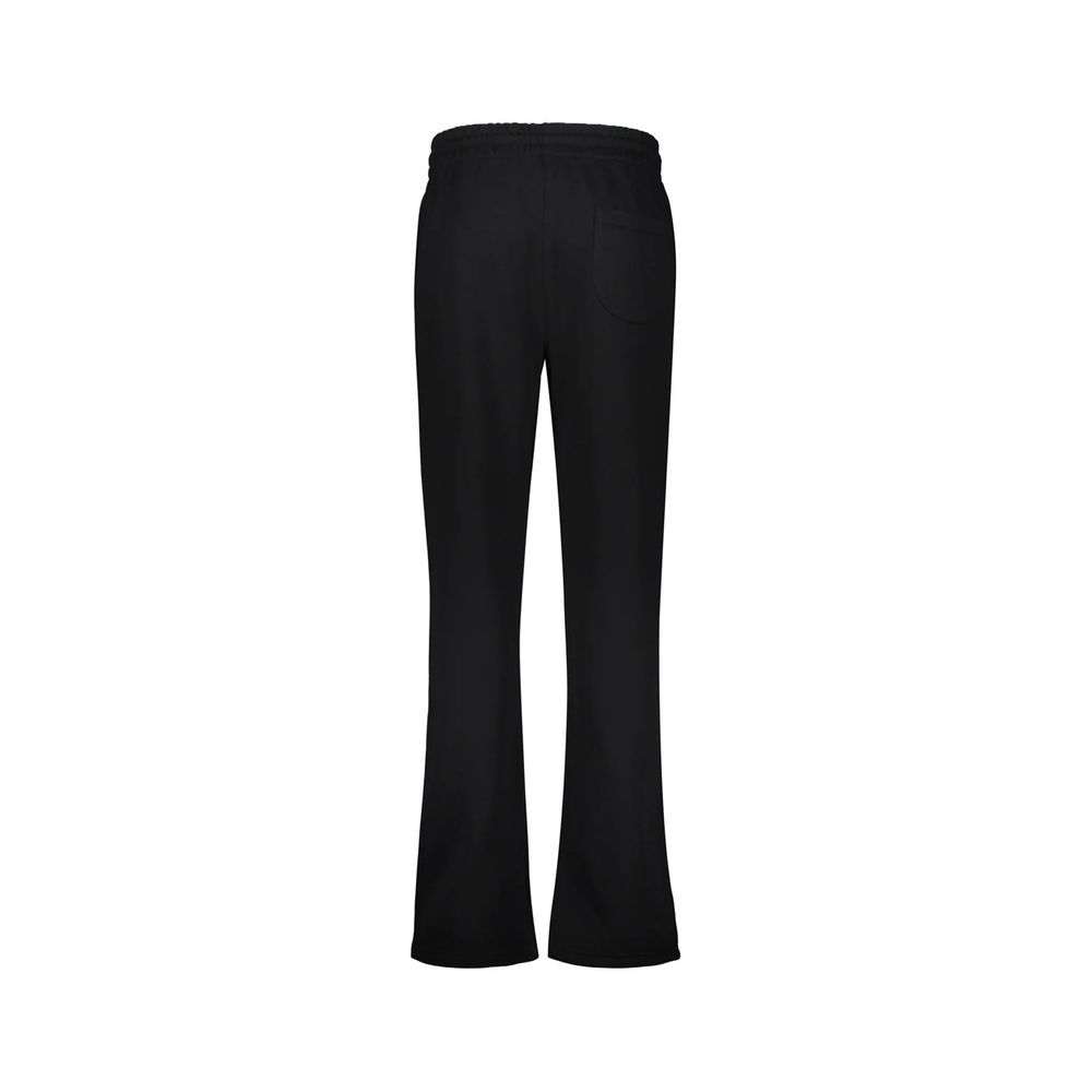 Off-White Black Cotton Casual Pants | Regal Royce
