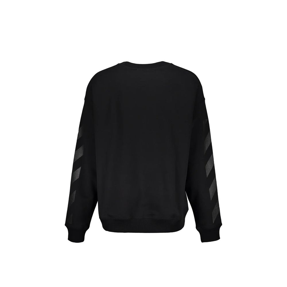 Off-White Black Cotton Sweatshirt | Regal Royce