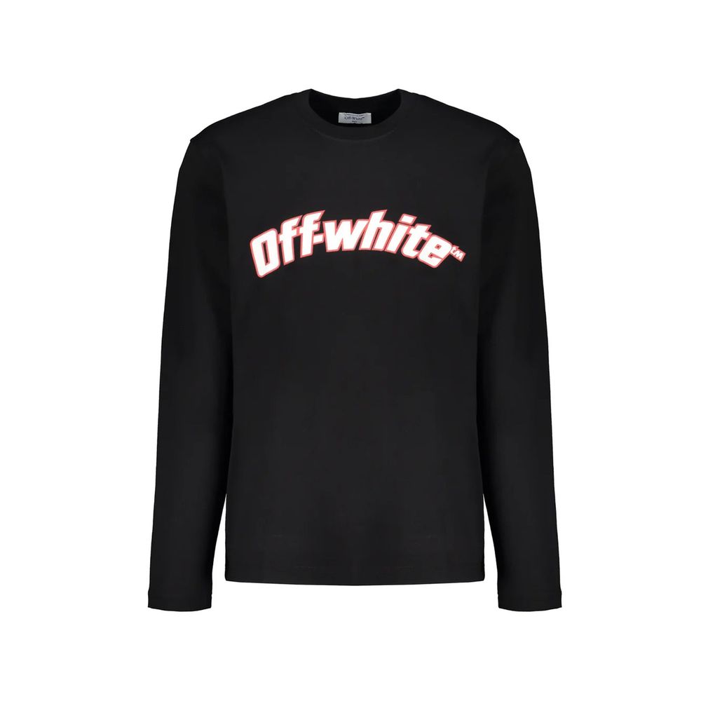 Off-White Black Cotton T-Shirt | Regal Royce