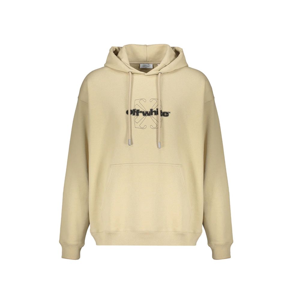 Off-White Beige Cotton Sweatshirt | Regal Royce