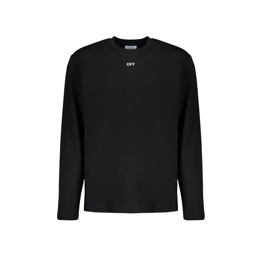 Off-White Black Cotton T-Shirt | Regal Royce