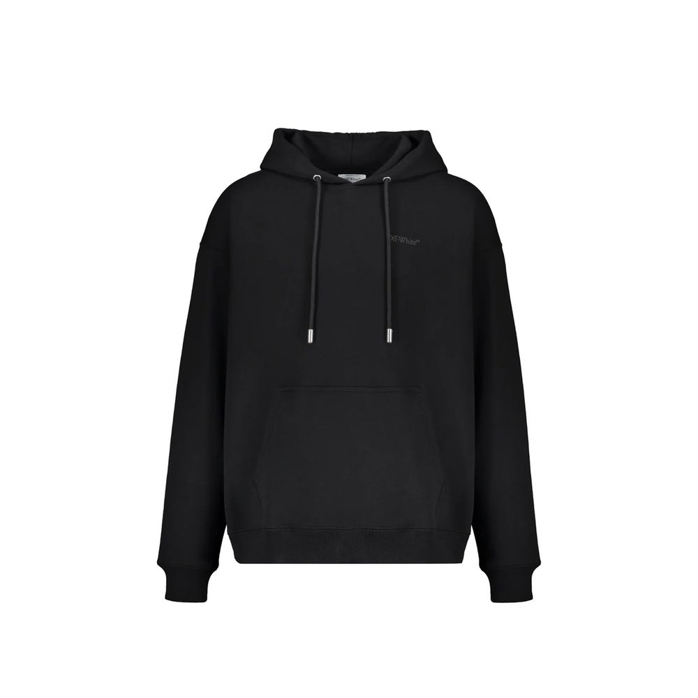 Off-White Black Cotton Sweatshirt | Regal Royce