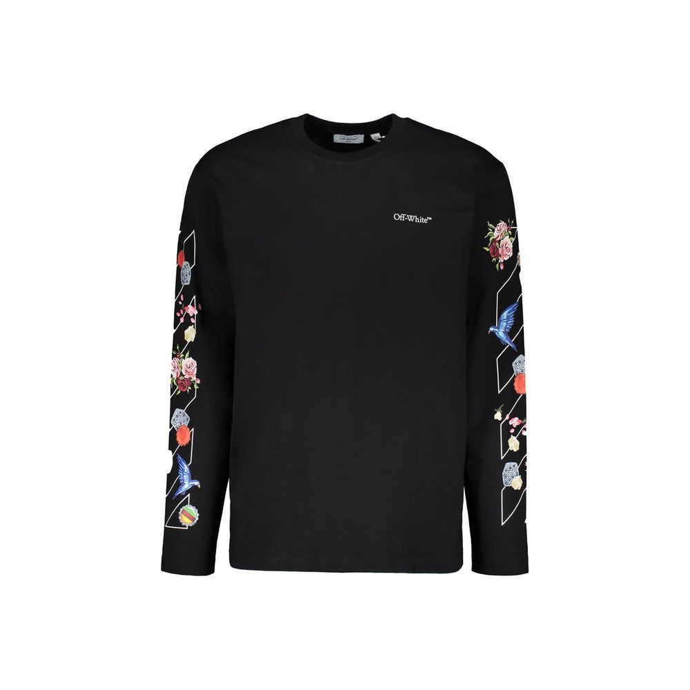 Off-White Black Cotton T-Shirt | Regal Royce
