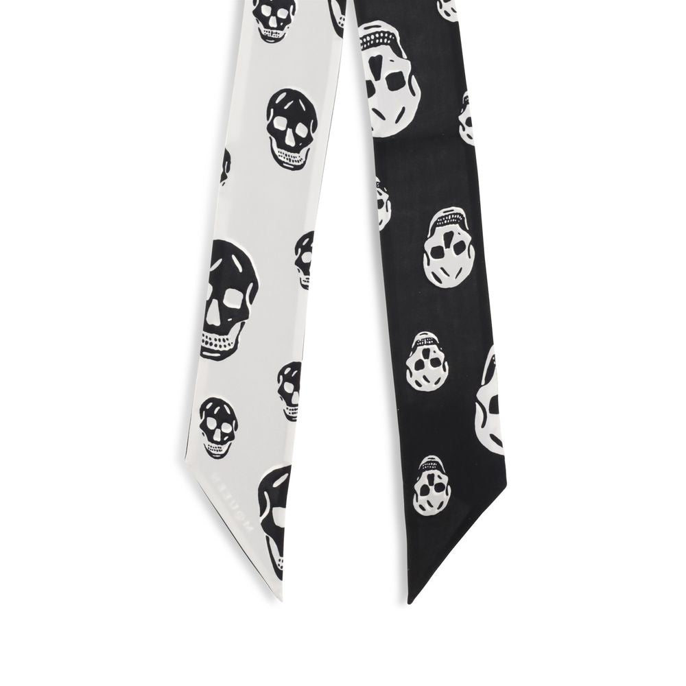 Alexander McQueen Black Silk Scarf | Regal Royce