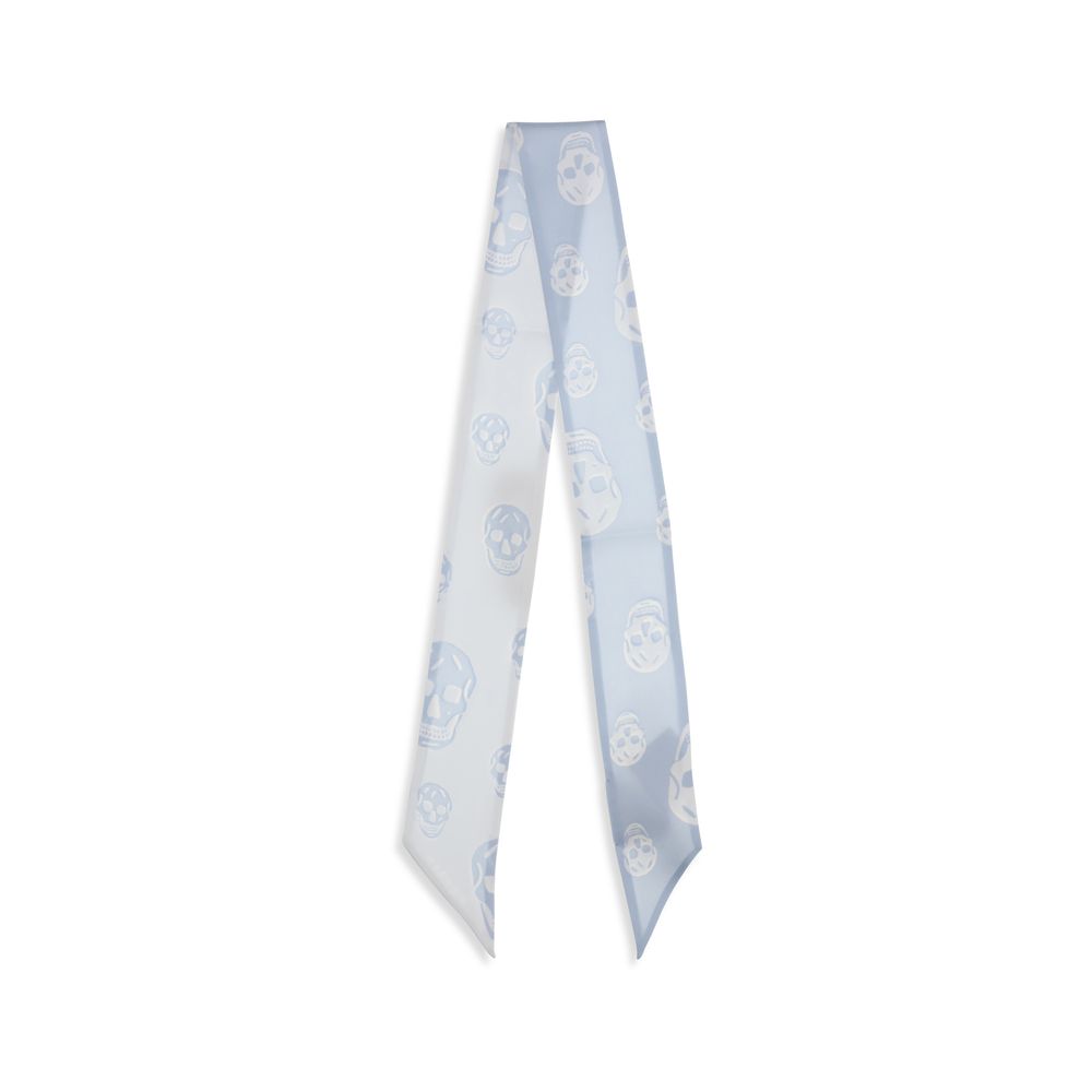 Alexander McQueen Light Blue Silk Scarf | Regal Royce