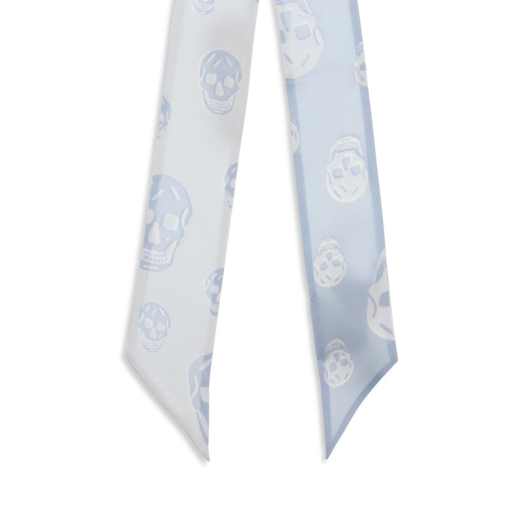 Alexander McQueen Light Blue Silk Scarf | Regal Royce