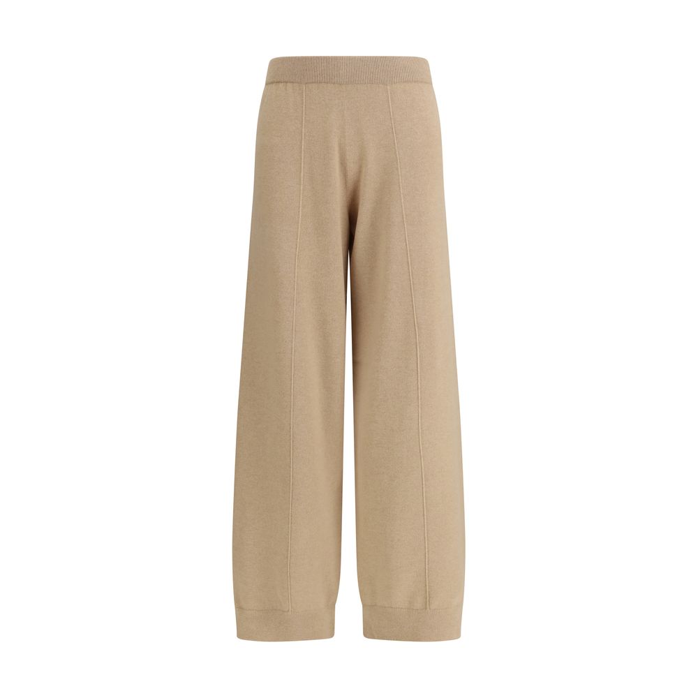 Fabiana Filippi Beige Fleece Wool Casual Pants | Regal Royce