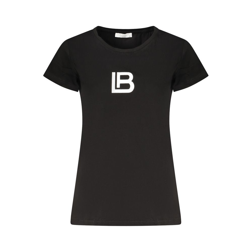 Laura Biagiotti Black Cotton Women Intimate T-Shirt | Regal Royce