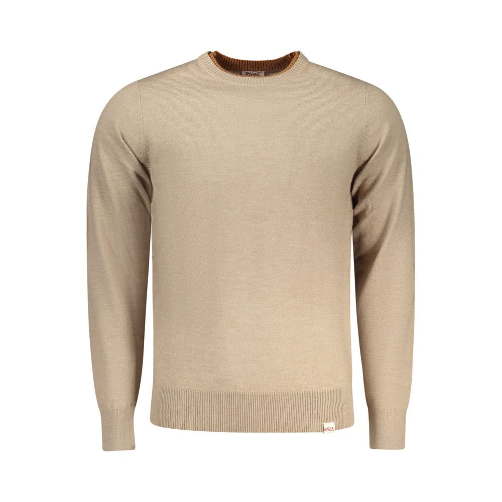 Rifle Beige Polyester Men's Sweater | Regal Royce