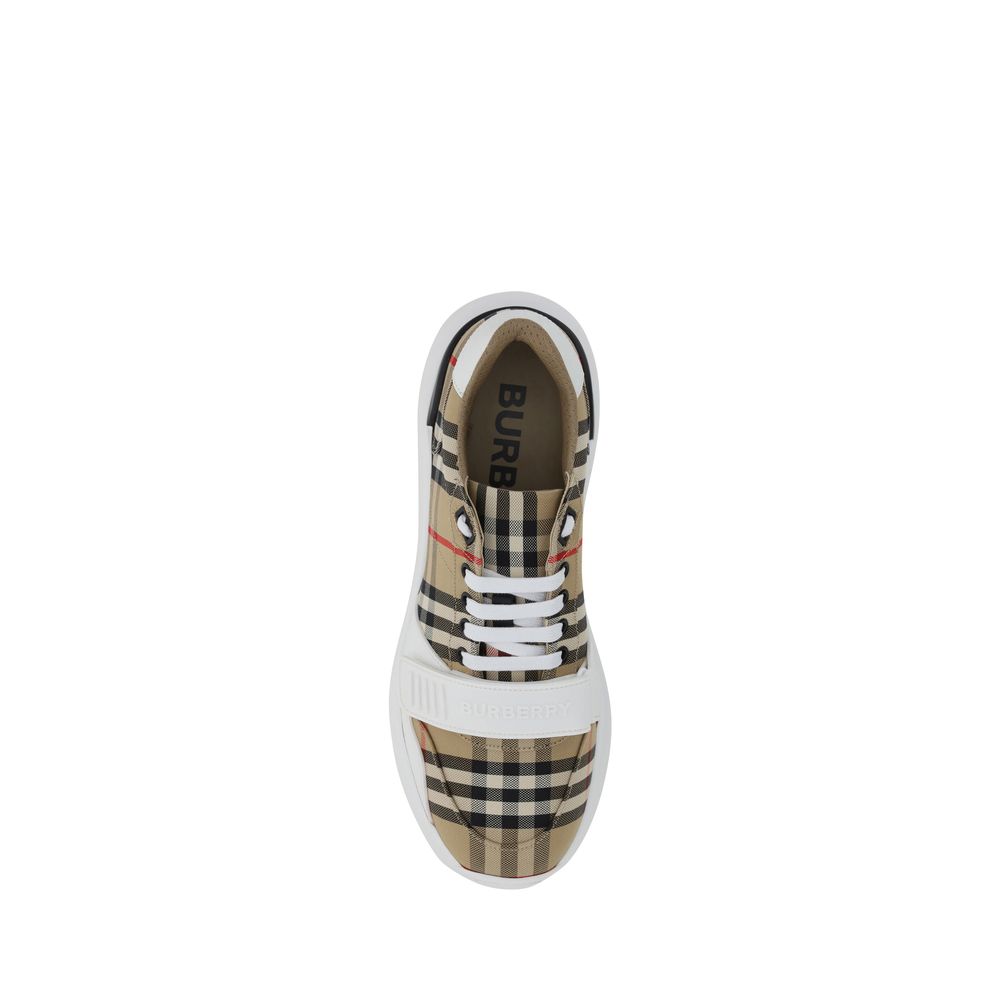Burberry Beige Rubber Athletic Sneakers | Regal Royce