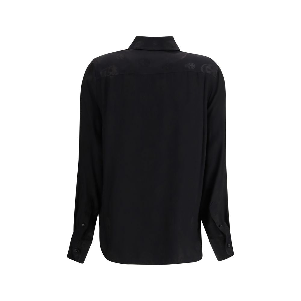 Alexander McQueen Black Viscose Pattern Shirt | Regal Royce